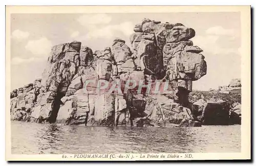 Cartes postales Ploumanach C du N La Pointe du Diable