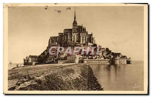 Cartes postales Le Mont Saint Michel Manche Le Mont a l'Arrivee