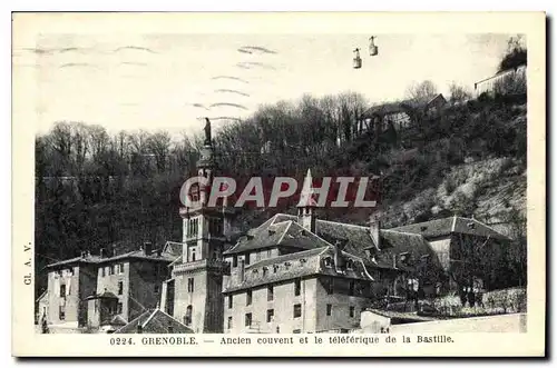 Ansichtskarte AK Grenoble Ancien couvent et le Teleferique de la Bastille