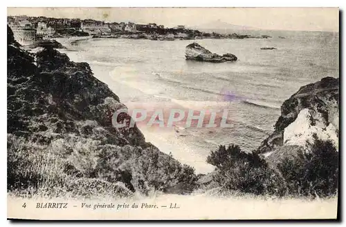 Cartes postales Biarritz Vue generale prise du Phare