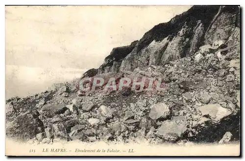 Cartes postales Le Havre Eboulement de la Falaise