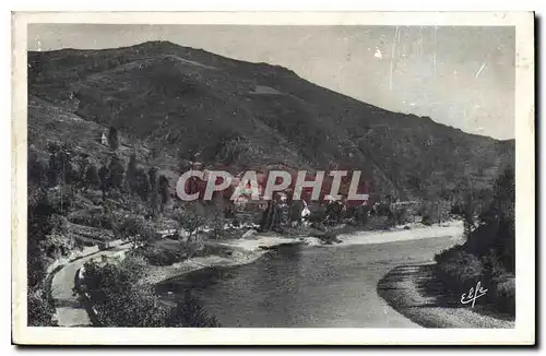 Cartes postales Vallee du Lot Defile du Lot et de la Route vus de Saint Projet