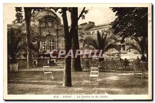 Ansichtskarte AK Vichy Le Casino vu du Jardin