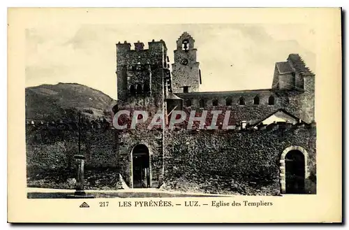 Cartes postales Les Pyrenees Luz Eglise des Templiers