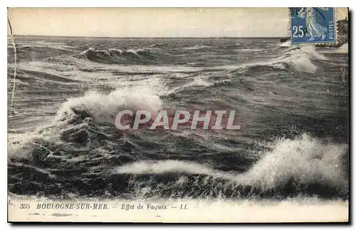 Cartes postales Boulogne sur Mer Effet de Vagues