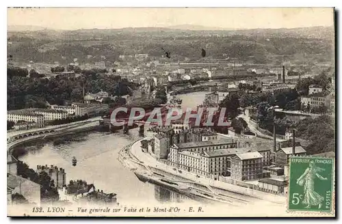 Cartes postales Lyon Vue generale sur Vaise et le Mont d'Or