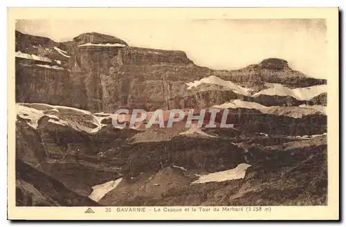 Ansichtskarte AK Gavarnie Le Casque et la Tour du Marbois