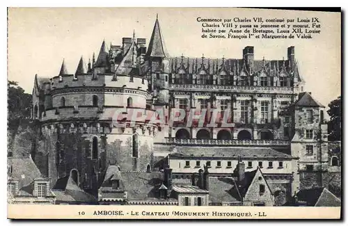 Cartes postales Amboise Le Chateau Monument Historique