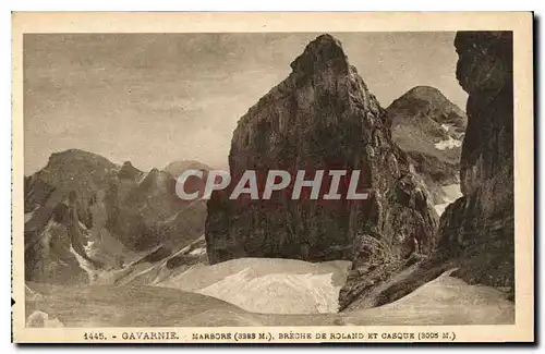 Cartes postales Gavarnie Marbore Breche de Roland et Casque