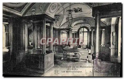 Cartes postales Chateau de la Malmaison Rueil La Bibliotheque