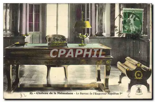 Cartes postales Chateau de la Malmaison Le Bureau de l'Empereur Napoleon 1er