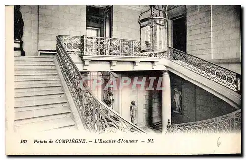 Cartes postales Palais de Compiegne L'Escalier d'Honneur