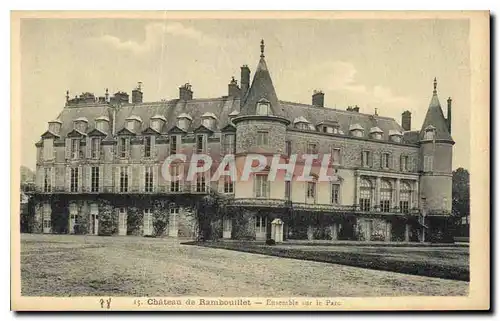 Ansichtskarte AK Chateau de Rambouillet Ensemble sur le Parc