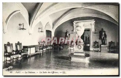 Cartes postales Pau Le Chateau La Salle des Officiers