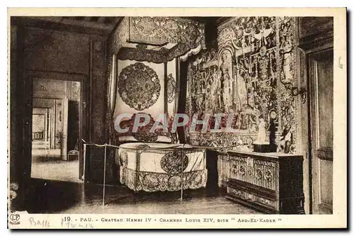 Cartes postales Pau Chateau Henri IV Chambre Louis XIV