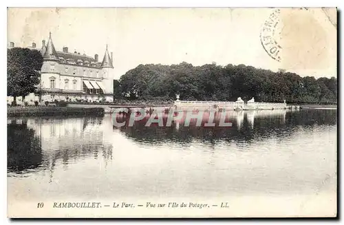 Cartes postales Rambouillet Le Parc Vue sur I'Ile du Potager