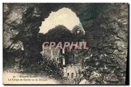 Cartes postales Gisors Eure Le Corps de Garde vu du Donjon