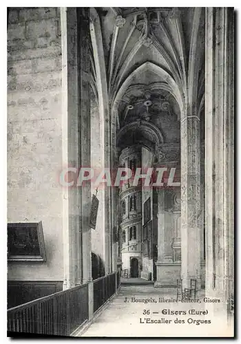 Cartes postales Gisors Eure L'Escalier des Orgues