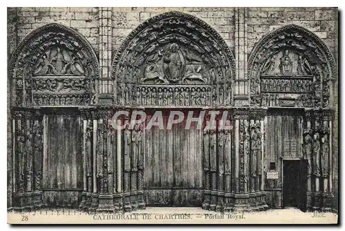 Cartes postales Cathedrale de Chartres Portail Royal