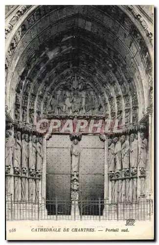 Cartes postales Cathedrale de Chartres Portaiol Sud