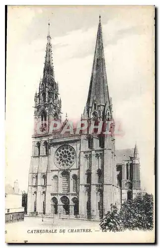 Ansichtskarte AK Cathedrale de Chartres La Facade