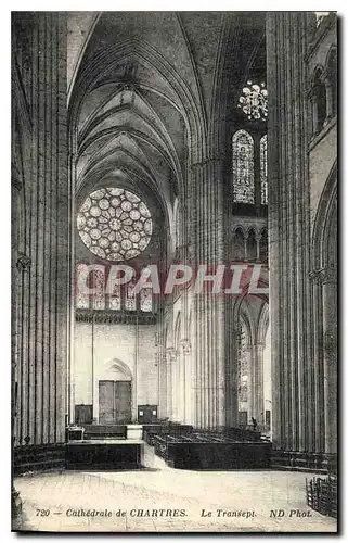 Ansichtskarte AK Cathedrale de Chartres Le Transept