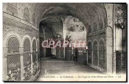 Cartes postales Chartres La Cathedrale La Crypte de Notre Dame sous Terre