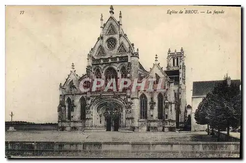 Cartes postales Eglise de Brou La facade