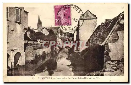 Ansichtskarte AK Chartres Vue prise du Pont Saint Hilaire