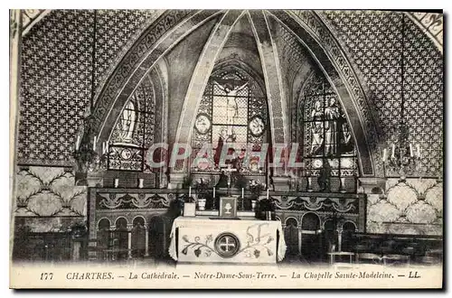 Ansichtskarte AK Chartres La Cathedrale Notre Dame sous Terre