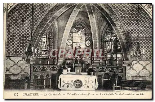 Cartes postales Chartres La Cathedrale Notre Dame sous Terre