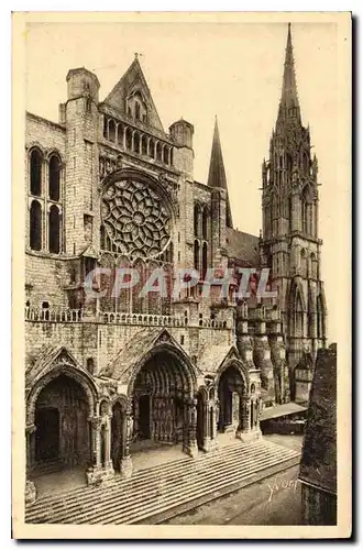 Cartes postales Chartres Le Portail Nord et la Fleche