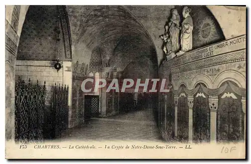 Ansichtskarte AK Chartres La Cathedrale La Crypte de Notre Dame Sous Terre