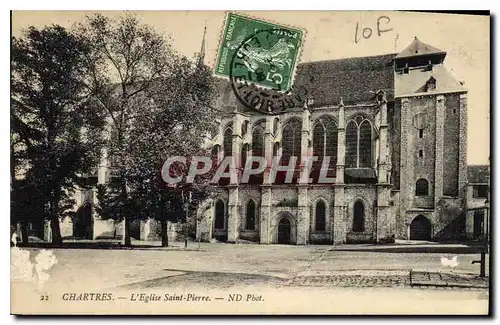 Cartes postales Chartres L'Eglise Saint Pierre