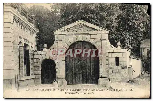 Cartes postales Ancienne porte de l'hotel de la Marine