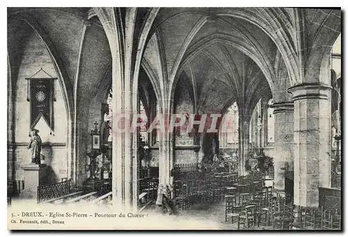 Cartes postales Dreux Eglise St Pierre Pourtour du Choeur