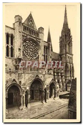 Cartes postales Chartres Le Portail Nord et la Fleche