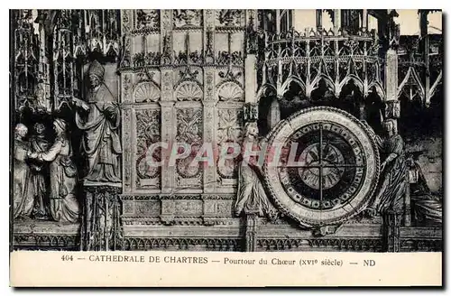 Cartes postales Cathedrale de Chartres Pourtour du Choeur
