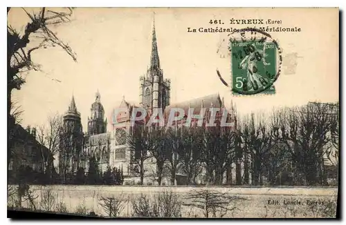 Cartes postales Evreux Eure La Cathedrale cote Meridionale
