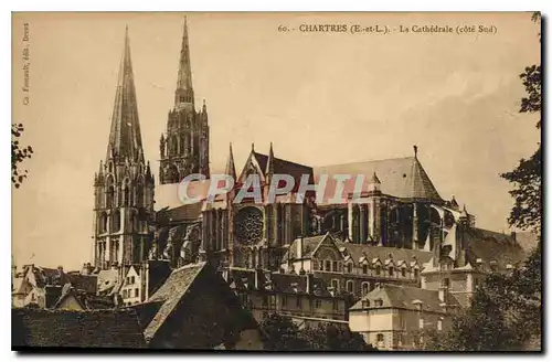 Cartes postales Chartres E et L La Cathedrale