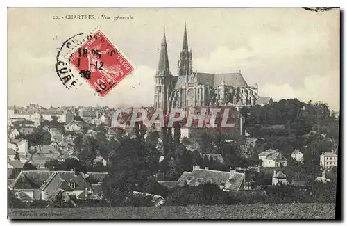 Cartes postales Chartres Vue generale