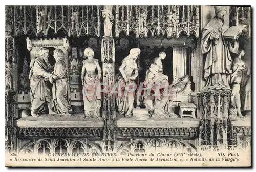 Cartes postales Cathedrale de Chartres Pourtour du Choeur