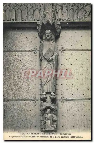 Ansichtskarte AK Chartres La Cathedrale Portail Sud