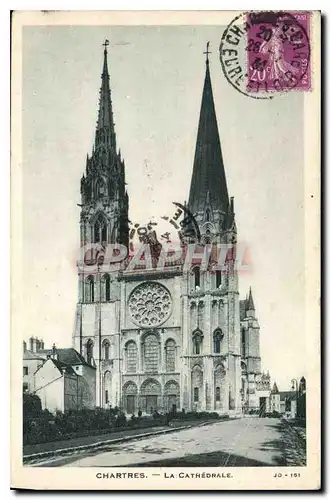 Cartes postales Chartres La Cathedrale