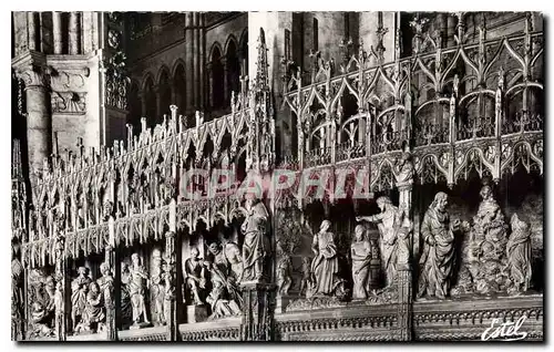 Cartes postales La Cathedrale de Chartres Details du Pourtour du Choeur