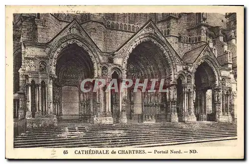 Ansichtskarte AK Cathedrale de Chartres Portail Nord