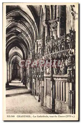 Ansichtskarte AK Chartres La Cathedrale tour du Choeur