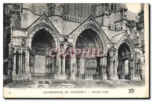 Ansichtskarte AK Cathedrale de Chartres Portail nord