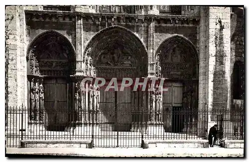 Ansichtskarte AK Les Merveilles de Chartres Eure et LOir Le Portail Royal de la Cathedrale