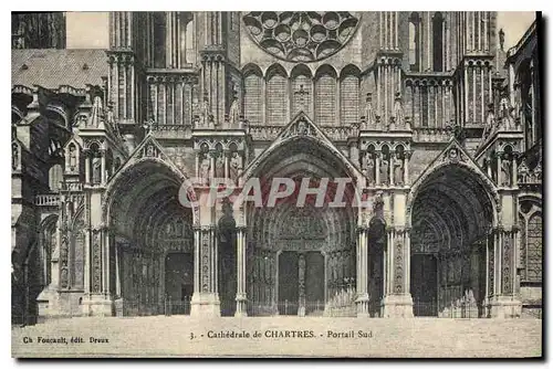 Cartes postales Cathedrale de ChartresPortail Sud